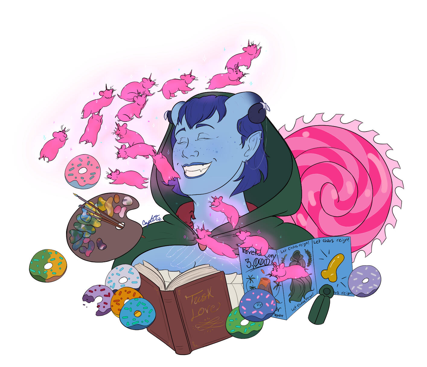 Just a leetle bloo tiefling u kno?